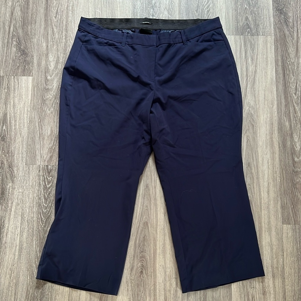 Lane Bryant NAVY The Houston straight leg pants 22